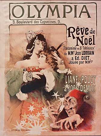 《奥林匹亚，圣诞梦，由曼纽尔·奥拉齐执导的由莉安·德·波吉和罗斯·德梅主演的三幅画哑剧》