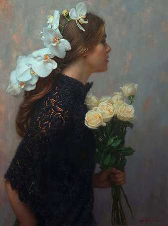 马克·阿里安的《兰花与玫瑰》