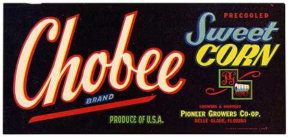 “Chobee品牌甜玉米标签”