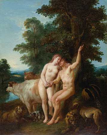 让-弗朗索瓦·德·特洛伊的《亚当与夏娃》