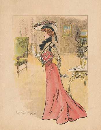 《新时尚》，第22期：1901年6月2日：Omslag会见了费利克斯·福内里的莱森德夫人