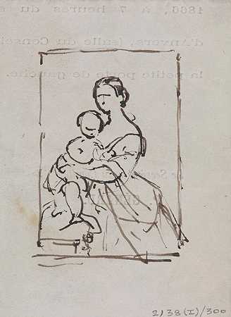 《一个女人和一个孩子的肖像》
