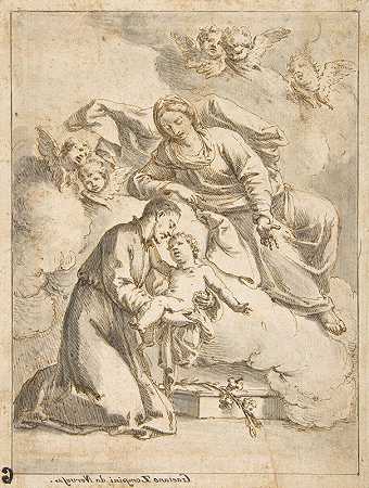 加埃塔诺·葛拉多·佐皮尼的《提恩圣卡耶坦抱着婴儿耶稣》