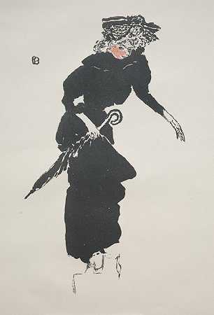 皮埃尔·博纳德的《带伞的女人》