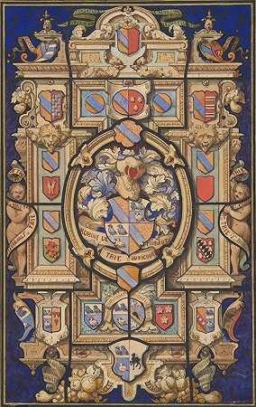 朱尔斯·爱德蒙德·查尔斯·拉查伊斯（Jules Edmond Charles Lachaise）为莫西城堡（Oise）设计的纹章