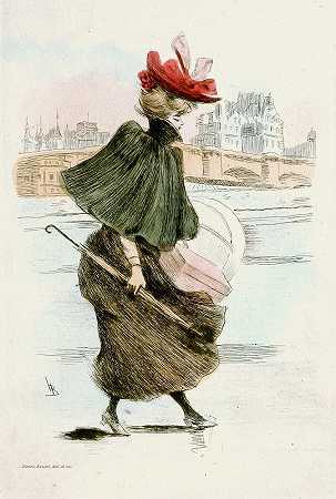 “19世纪女性时尚1893年亨利·布特