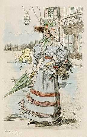 “19世纪女性时尚1827年，亨利·布特