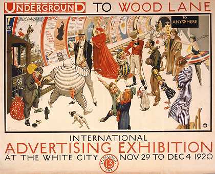 弗雷德里克·查尔斯·赫里克（Frederick Charles Herrick）1920年11月29日至12月4日在白城举办的“地下至伍德巷国际广告展”