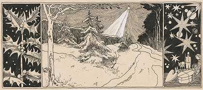 威廉·温克巴赫的《星星照耀冬季风景》