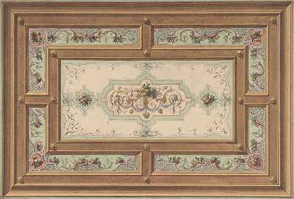 Jules Edmond Charles Lachaise的《彩绘天花板设计》