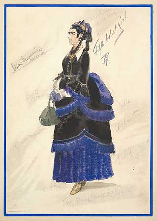 珀西·安德森的“第五芭蕾舞女郎”（黑色长袍）服装设计
