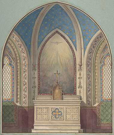 朱尔斯·爱德蒙德·查尔斯·拉查伊斯《圣克洛蒂尔德祭坛设计》