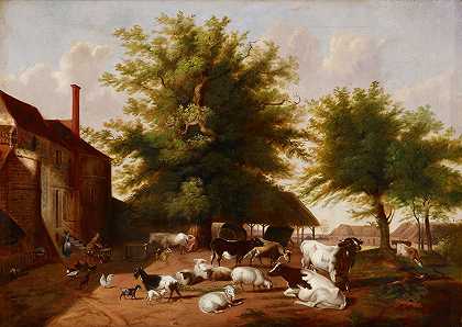 雅各布·考克斯的《农场场景》