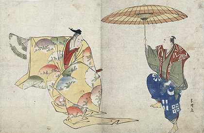 “Suehirogari”作者：Katsushika Hokusai