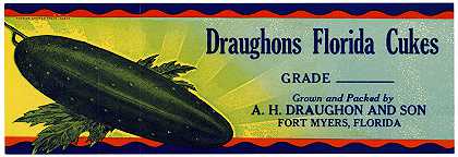 “Draughons Florida Cuke的黄瓜标签”
