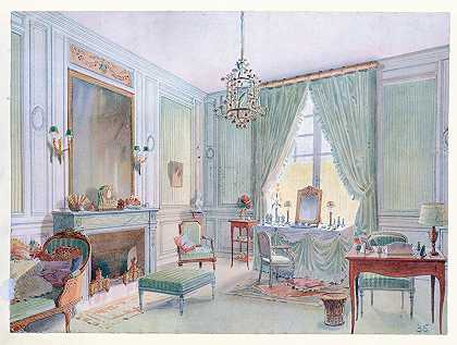 “路易十六带躺椅的闺房卫生间……”乔治·雷蒙