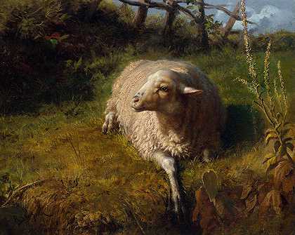 Rosa Bonheur的《休息的羊》
