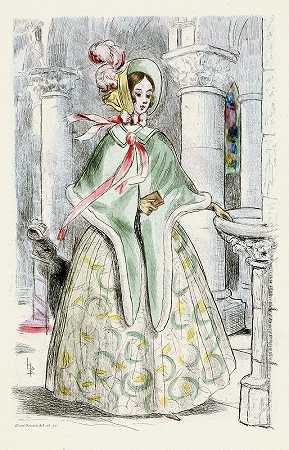 19世纪女性时尚1839年亨利·布特