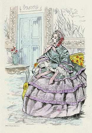 “19世纪女性时尚1853年，亨利·布特