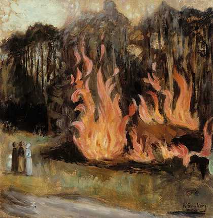 雨果·辛伯格的《篝火》