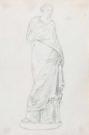 Hubert Robert的《多哥女性雕像》