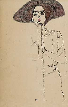 埃贡·席勒的《女人肖像》