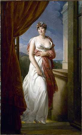 弗朗索瓦·杰拉德（François Gérard）的《特蕾西娅·卡巴鲁斯肖像（1773-1835），妻子塔利安，时任卡拉曼·奇梅公主》