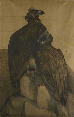 西奥·范·霍伊特马的《两只阿拉伯秃鹫》