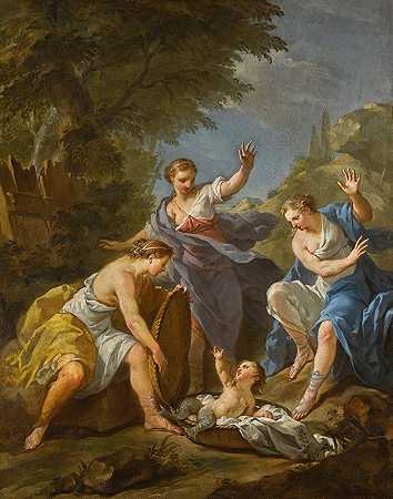 《Cecrops的女儿们发现了埃里希托尼乌斯》（Etienne Jeaurat）