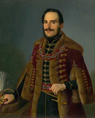 Jozef Božetech Klemens的《Antal Roch肖像》