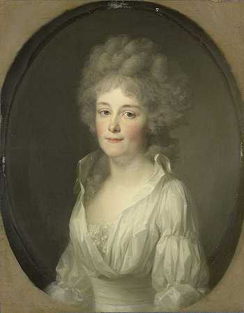 约翰·弗里德里希·奥古斯特·蒂施贝因《萨洛蒙·伦多普的妻子约翰娜·费迪南达·范·科伦肖像》