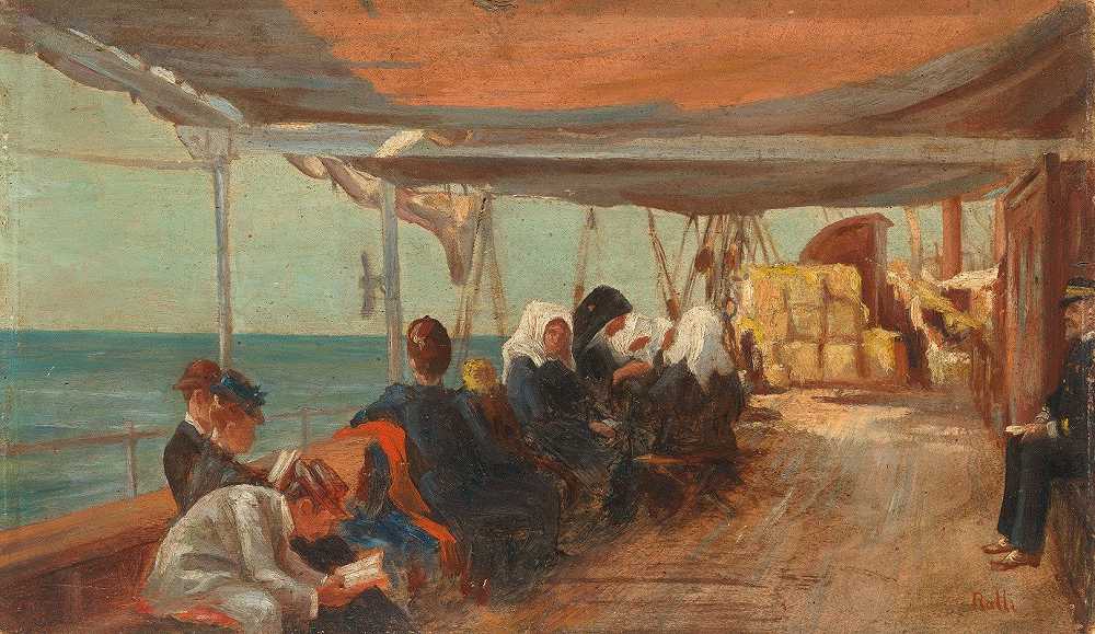 Theodoros Ralli的《船上》