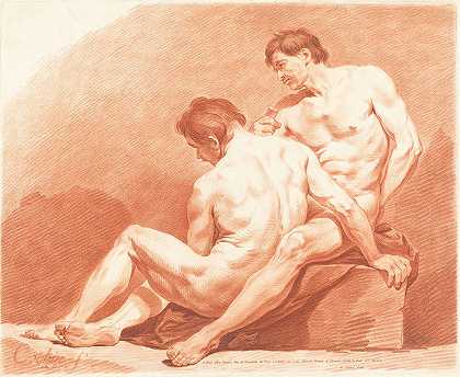 让-弗朗索瓦·贾尼内的《两个裸男》