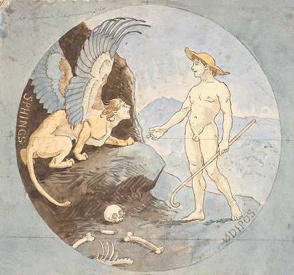 尼尔斯·斯科夫加德的《俄狄浦斯与狮身人面像》