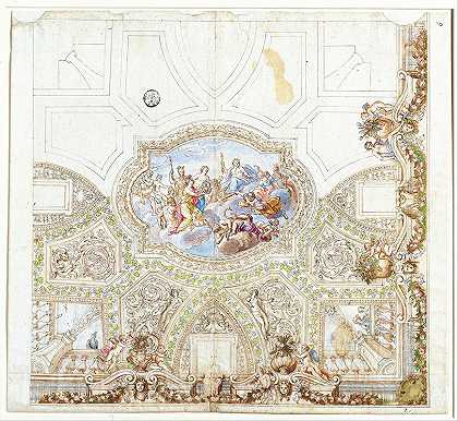 Giacinto Calandrucci《天花板装饰的成分研究》