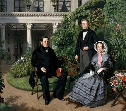 约翰·海因里希·诺伊曼的《梅特勒坎普家族肖像》