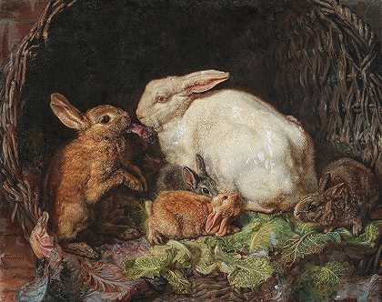 弗里德里希·海默丁格的《一家兔子》