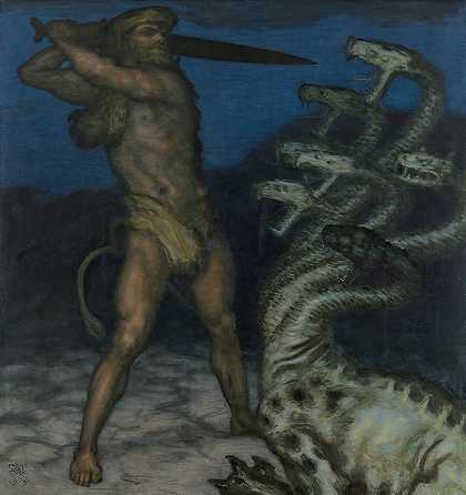 弗朗茨·冯·斯塔克的《大力神与九头蛇》