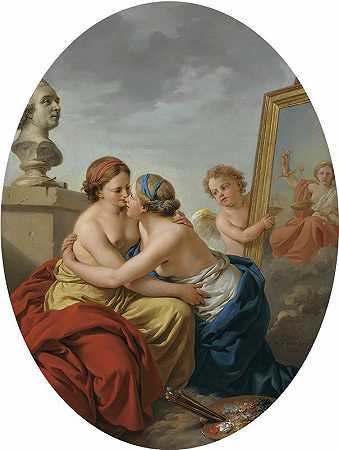 路易斯·让·弗朗索瓦·拉格伦内的《绘画与雕塑的结合》