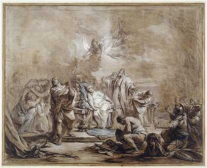查尔斯·安德烈·凡·卢的《伊菲杰尼亚的牺牲》