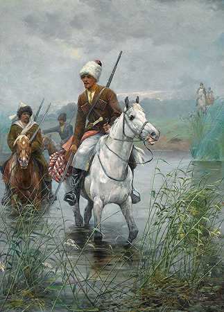 德米特里·彼得罗维奇·文森诺舍夫《骑马的哥萨克》