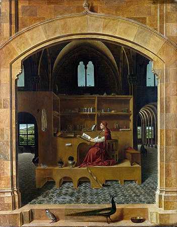 安东尼奥·达·梅西纳的《圣杰罗姆的书房》