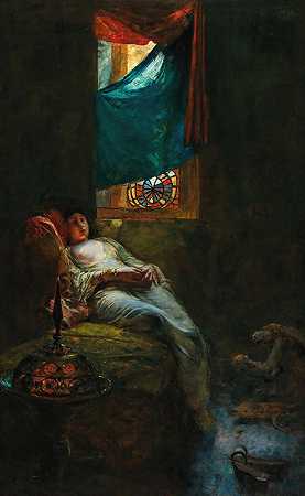 费迪南德·马克斯·布雷特的《沉睡的奥达利斯克》