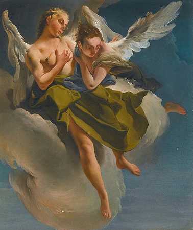 乔瓦尼·巴蒂斯塔·蒂埃波罗的《飞行中的两个天使》