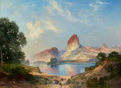 托马斯·莫兰的《印第安天堂》（怀俄明州格林河）