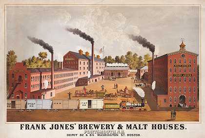 新罕布什尔州朴茨茅斯的弗兰克·琼斯啤酒厂和麦芽屋
