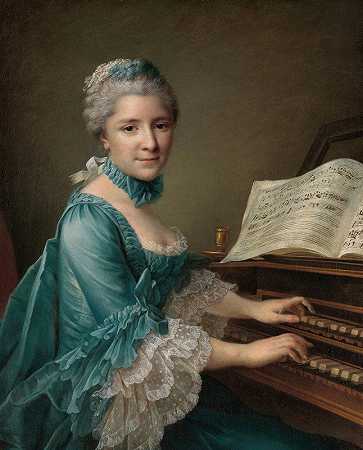 弗朗索瓦·休伯特·杜洛艾（François Hubert Drouais）的《一个女人的肖像，据说是查尔斯·西蒙·法瓦特夫人》（Marie Justine Benoîte Duronceray）
