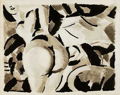 卡尔·纽曼的《裸女，后视图》