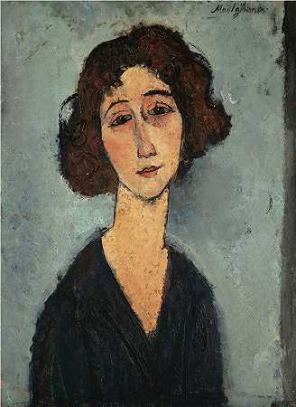 “年轻女士，作者：Amedeo Modigliani