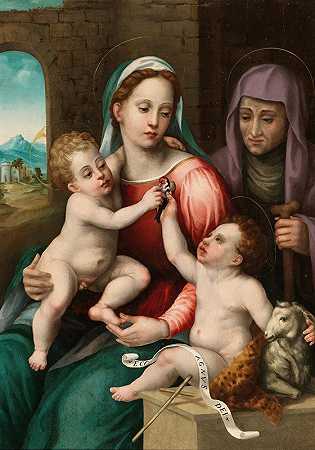 伏尔泰拉大师的《圣母与圣伊丽莎白的孩子》和《圣婴施洗者约翰》
